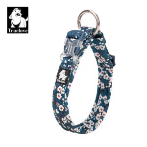 Floral Collar Poppy – M, Saxony Blue