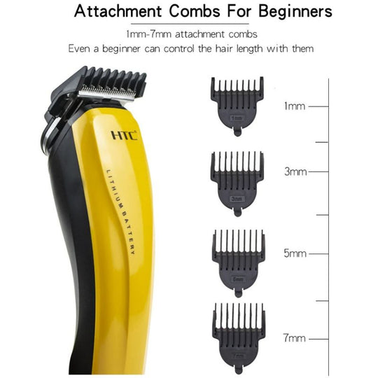 HTC Cordless Rechargeable Mini Professional Hair Cutting Clippers