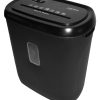 10 Sheet Cross Cut Paper Shredder Machine (Black) 21L Capacity