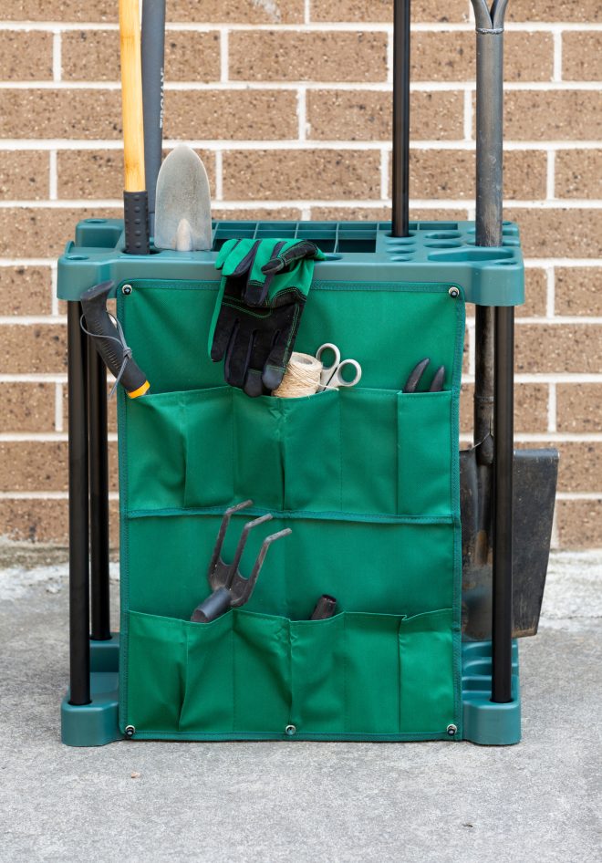 Organising Storage Rack for Garden Tools (Green) & Keep the Shed Tidy