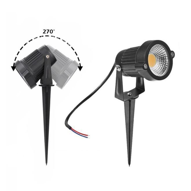 10PCS 12V LED Waterproof Outdoor Garden Spotlights Landscape Light Flood Lights – Warm White