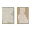 Abstract Line 2 Sets Gold Frame Canvas Wall Art – 40×60 cm