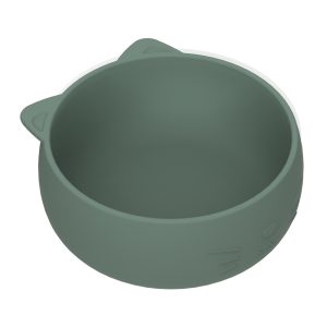 Riley Silicone Bowl – Oliva Green