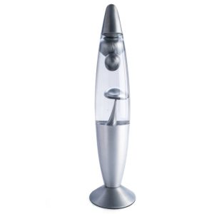 Metallic Peace Lava Lamp – Silver