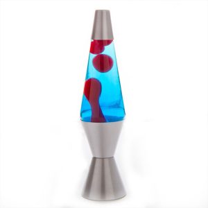 Metallic Diamond Motion Lamp – Silver and Red and Blue