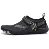 Men Women Water Shoes Barefoot Quick Dry Aqua Sports Shoes – 3.5, Black