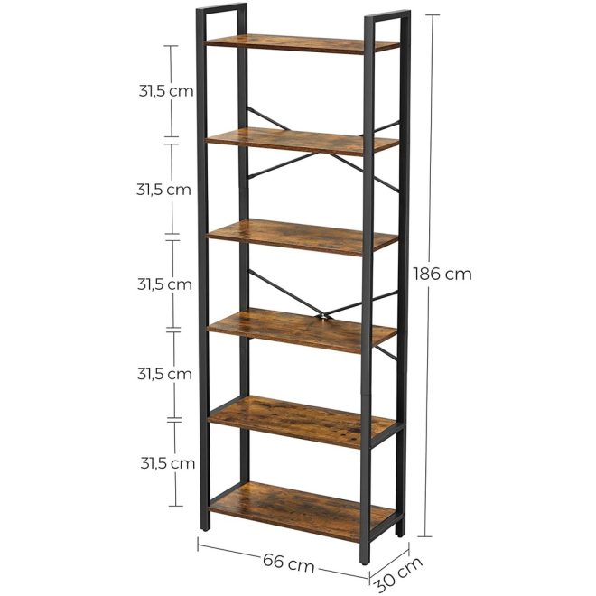 6 Tier Bookshelf