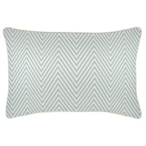 Cushion Cover-With Piping-Zig Zag Pale Mint – 35×50 cm