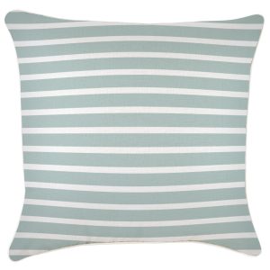 Cushion Cover-With Piping-Hampton Stripe Seafoam – 60×60 cm