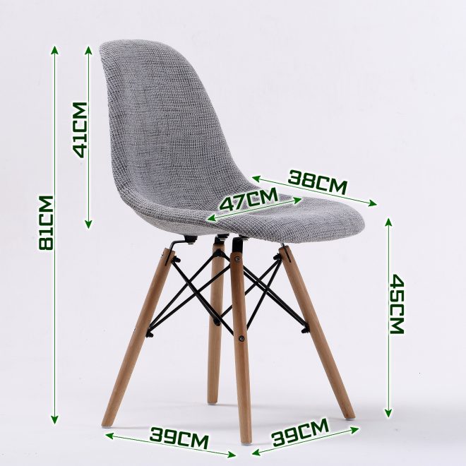 La Bella Retro Dining Cafe Chair DSW Fabric