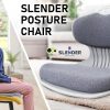 Samgong Grey Slender Chair Posture Correction Seat Floor Lounge Stackable