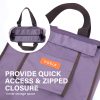 KOELE Shopper Bag Tote Bag Foldable Travel Laptop Grocery KO-SHOULDER – Purple