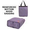 KOELE Shopper Bag Tote Bag Foldable Travel Laptop Grocery KO-SHOULDER – Purple