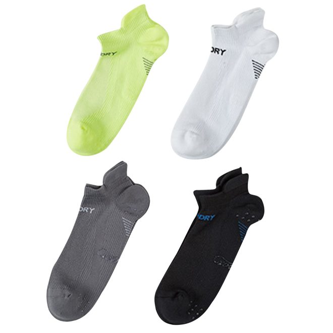 Rexy 4 Pack Seamless Sport Sneakers Socks Non-Slip Heel Tab – Large, MULTICOLOUR