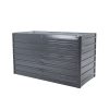 Home Ready Grey 2-in-1 Raised Garden Bed Galvanised Steel Planter