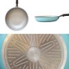 Stone Wok Wokpan 28cm Non-Stick Induction Ceramic Round PURE SKY BLUE