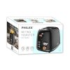 PHILEX 2-Slice Toaster Bread Reheat Retro – Black