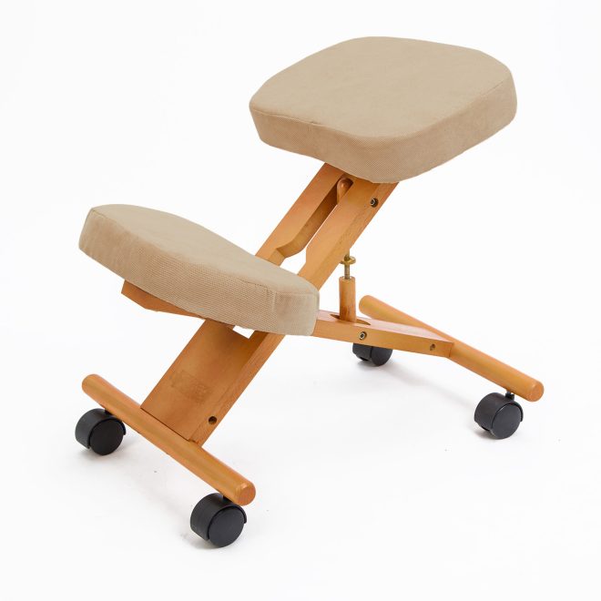 Forever Beauty Ergonomic Adjustable Kneeling Chair – Beige