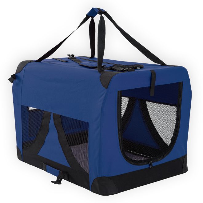 Paw Mate Portable Soft Dog Cage Crate Carrier – 3XL, Blue