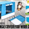 Paw Mate Cage Cover Enclosure for Wire Dog Cage Crate – 24inch, Blue