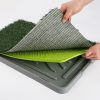 Paw Mate Pet Dog Potty Tray Training Toilet + 1 Grass Mat – 69x43x3.5 cm