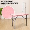 Paw Mat 97cm Dog Cat Pet Grooming Salon Table Foldable Carry Height Adjustable – Pink