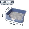 PS KOREA Dog Pet Potty Tray Training Toilet Raised Walls T1 – Blue