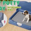 PS KOREA Dog Pet Potty Tray Training Toilet Detachable Wall T2 – Blue