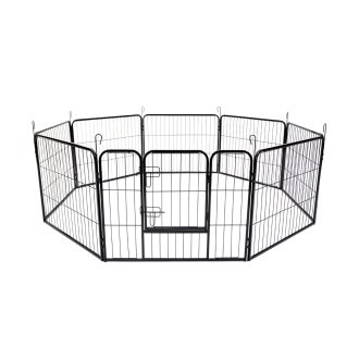 Paw Mate Pet Playpen Heavy Duty 8 Panel Foldable Dog Exercise Enclosure Fence Cage