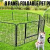 Paw Mate Pet Playpen Heavy Duty 8 Panel Foldable Dog Exercise Enclosure Fence Cage – 79×61 cm, 1x Pet Playpen