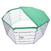 Paw Mate Green Net Cover for Pet Playpen Dog Exercise Enclosure Fence Cage – 24inch