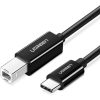 UGREEN USB-C to USB 2.0 Print Cable 2m (Black) 50446