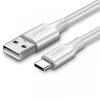 UGREEN 60121 USB 2.0 Type-A to Type-C Male Nickel Plated Cable (White) – 1M