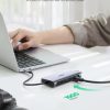 UGREEN USB-C To 3*USB 3.0 A+HDMI+VGA+RJ45 Gigabit+SD/TF+AUX3.5mm+PD Converter Gray with PD 80133