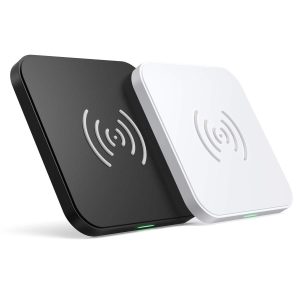 CHOETECH T511BW Qi Certified Fast Wireless Charging Pad – Black and White(2Pcs)