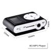 Mini Clip 16G MP3 Music Player With USB Cable & Earphone – Black