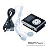 Mini Clip 16G MP3 Music Player With USB Cable & Earphone – Black