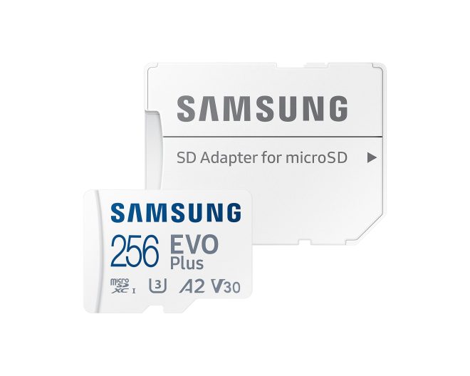 SamSung EVO Plus microSD Card 130MB/s with Adapter – 256GB