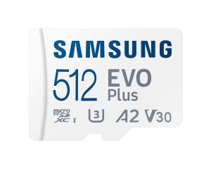 SamSung EVO Plus microSD Card 130MB/s with Adapter – 512GB