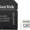 SANDISK HIGH ENDURANCE MICROSDHC CARD SQQNR UHS-I C10 U3 V30 100MB/S R 40MB/S W SD ADAPTOR SDSQQNR–GN6IA – 128GB