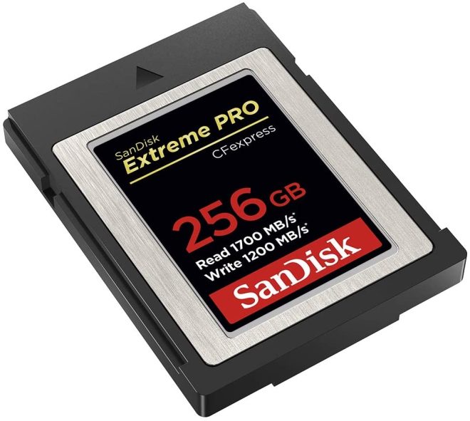 SanDisk 256GB Extreme PRO CFexpress Card Type B – SDCFE-256G-GN4NN READ 1700 MB/S WRITE 1200MB/S