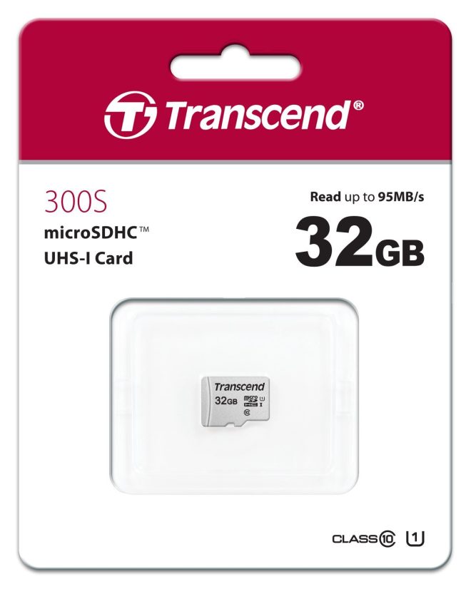 TRANSCEND UHS-I U1 microSD w/o Adapter  (microSDHC I, C10, U1) – 32GB