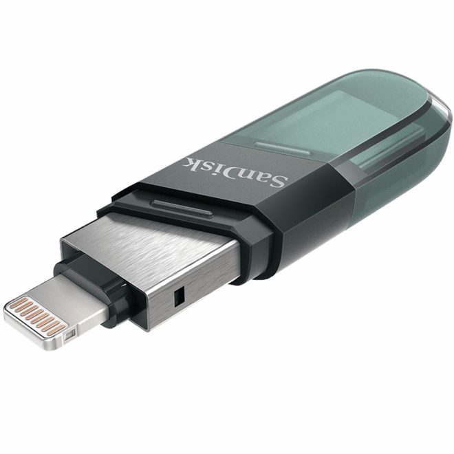 SanDisk 256GB iXpand Flash Drive Flip (SDIX90N-256G)