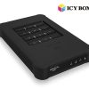 ICY BOX USB 3.0 Keypad encrypted enclosure for 2.5″ SATA SSD/HDD  (IB-289U3)