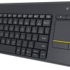 Logitech K400 PLUS Touch Wireless keyboard – Black (920-007165)