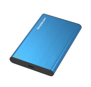 Simplecom SE221 Aluminium 2.5” SATA HDD/SSD to USB 3.1 Enclosure – Blue