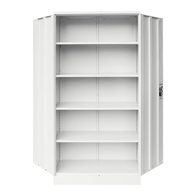 Two-Door Shelf Office Gym Filing Storage Locker Cabinet Safe