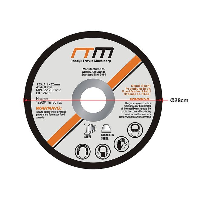 125mm 5″ Cutting Disc Wheel for Angle Grinder – 25