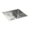 490x440mm Handmade Stainless Steel Undermount / Topmount Kitchen Laundry Sink with Waste