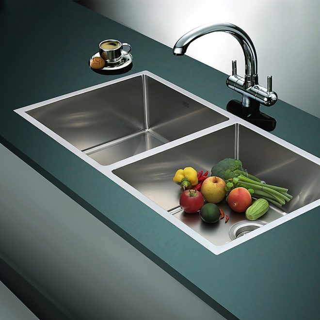 Stainless Steel Sink – 86.5×44 cm